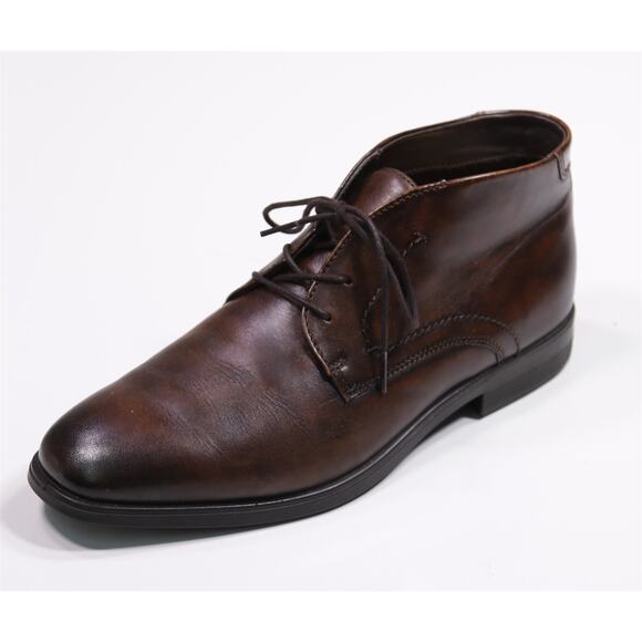 Ecco Men's Metropole Milan Chukka Boots Brown Leather Eu 43 - US 9 - Picture 1 of 10